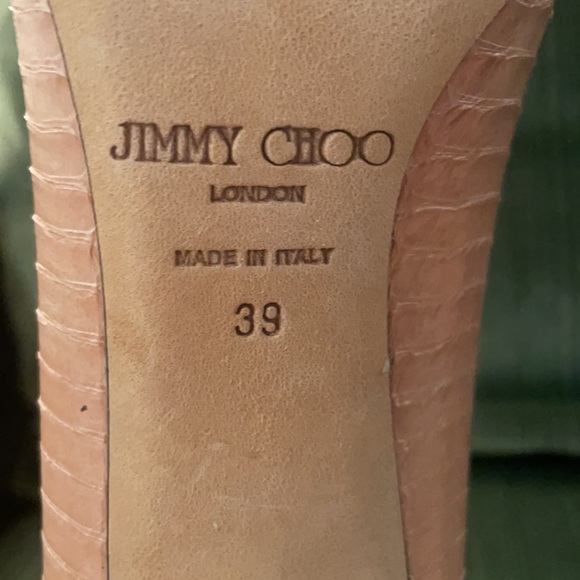 Pink Jimmy Choo faux snake skin pumps! Good as new! - Picture 5 of 5